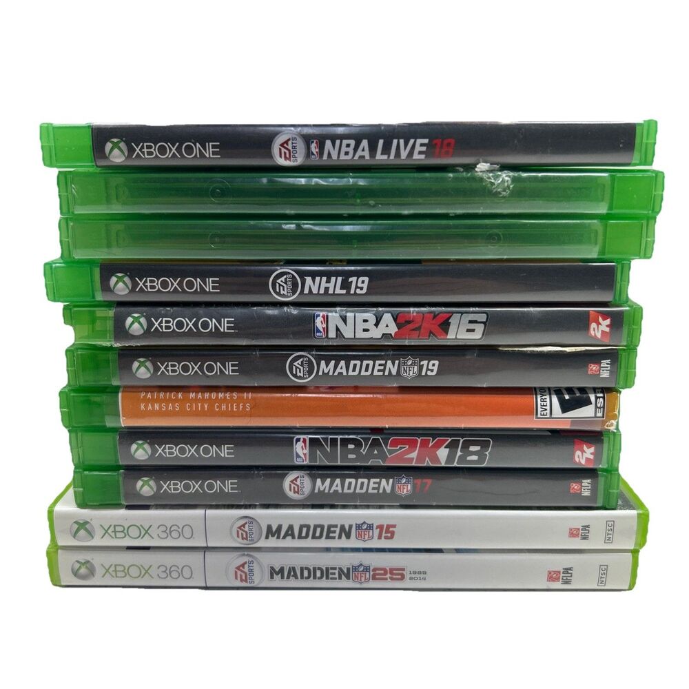 Xbox Sports Game Bundle Lot Of 11 - 2 Xbox 360 & 9 Xbox One Games‎ EUC